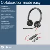 HP Poly Schwarzwire 3320 Stereo Microsoft Teams Certified USB-C Headset +USB-C/A Adapter