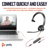HP Poly Schwarzwire 3315 Mono-USB-C-Headset +3,5-mm-Stecker + USB-C/A-Adapter