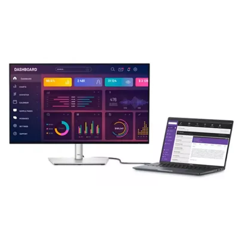 DELL UltraSharp U2724DE Computer-Monitor 68,6 cm (27 Zoll) 2560 x 1440 Pixel Quad HD LCD Schwarz, Silber