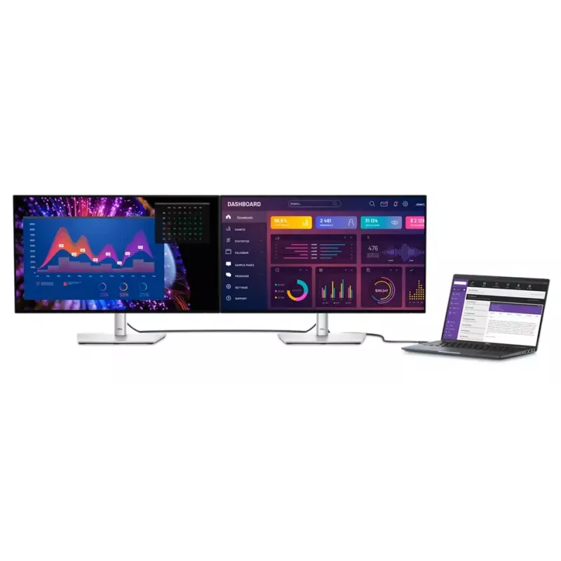 DELL UltraSharp U2724DE Computer-Monitor 68,6 cm (27 Zoll) 2560 x 1440 Pixel Quad HD LCD Schwarz, Silber