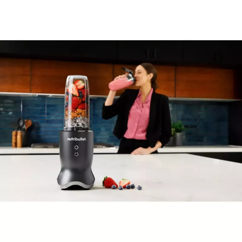 NutriBullet NB1206DGCC 0,9 L Tischmixer 1200 W Schwarz, Transparent