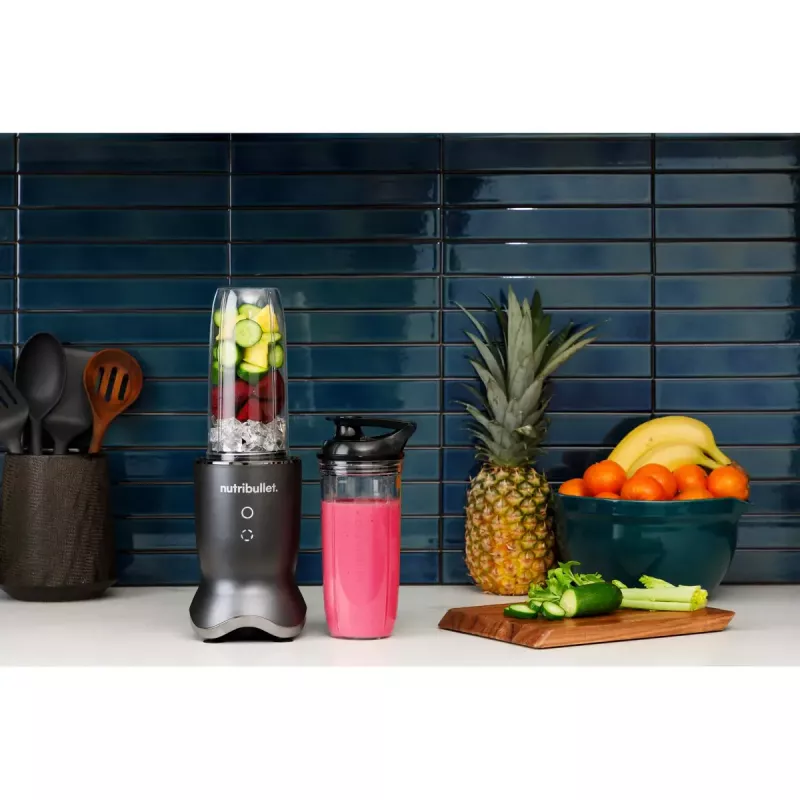 NutriBullet NB1206DGCC 0,9 L Tischmixer 1200 W Schwarz, Transparent