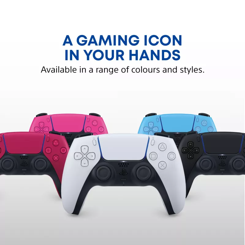 Gamepad Sony DualSense Wireless Controller V2 – PlayStation 5, Bluetooth/USB, USB-C, integrierter Akku, weiß