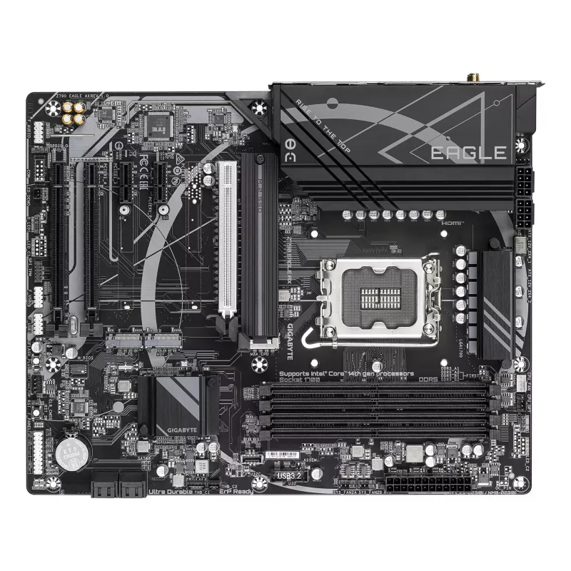 Mainboard GIGABYTE Z790 EAGLE AX — Intel LGA1700 ATX, Z790, DDR5, 4x DIMM, Wi‑Fi 6E, 2.5Gb LAN