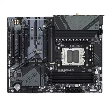 Mainboard GIGABYTE B650 EAGLE AX ATX, AMD B650 Chipsatz, Socket AM5, DDR5, 4x DIMM, 256GB, Wi‑Fi 6E, Bluetooth 5.3