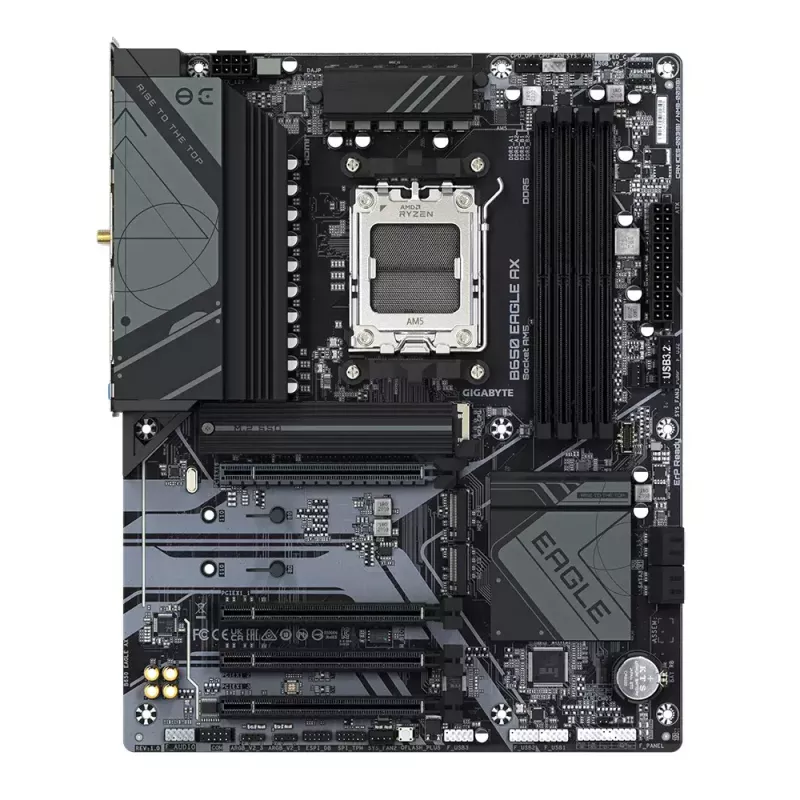 Mainboard GIGABYTE B650 EAGLE AX ATX, AMD B650 Chipsatz, Socket AM5, DDR5, 4x DIMM, 256GB, Wi‑Fi 6E, Bluetooth 5.3