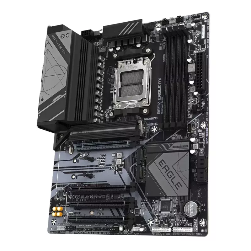 Mainboard GIGABYTE B650 EAGLE AX ATX, AMD B650 Chipsatz, Socket AM5, DDR5, 4x DIMM, 256GB, Wi‑Fi 6E, Bluetooth 5.3