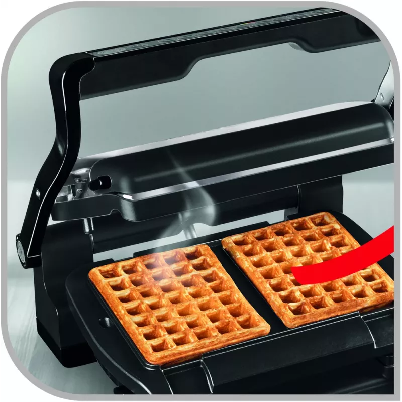 Waffelplatte Tefal XA7248 Aluminium für OptiGrill Elite GC7508 kompatibles Zubehör