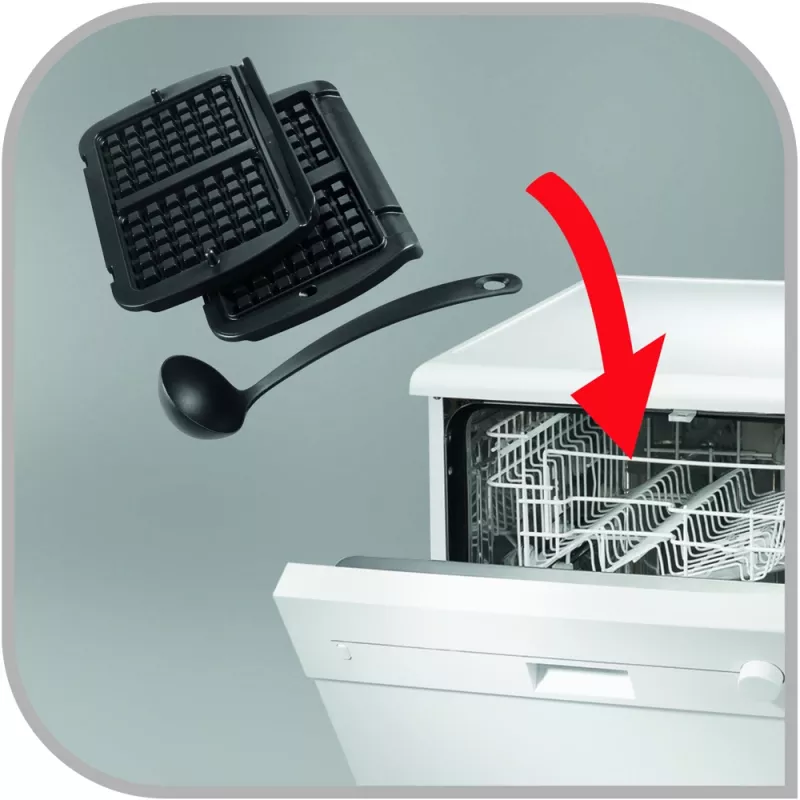 Waffelplatte Tefal XA7248 Aluminium für OptiGrill Elite GC7508 kompatibles Zubehör