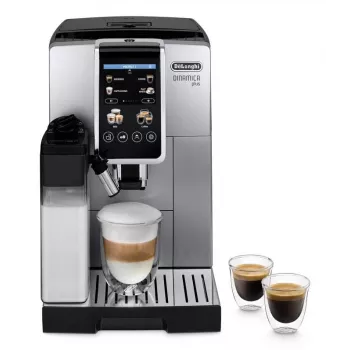 Kombi-Espressomaschine DeLonghi Dinamica Plus ECAM380.85.SB — 1,8 L Wassertank, 300 g Bohnenbehälter, 15 bar