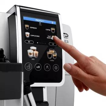 Kombi-Espressomaschine DeLonghi Dinamica Plus ECAM380.85.SB — 1,8 L Wassertank, 300 g Bohnenbehälter, 15 bar