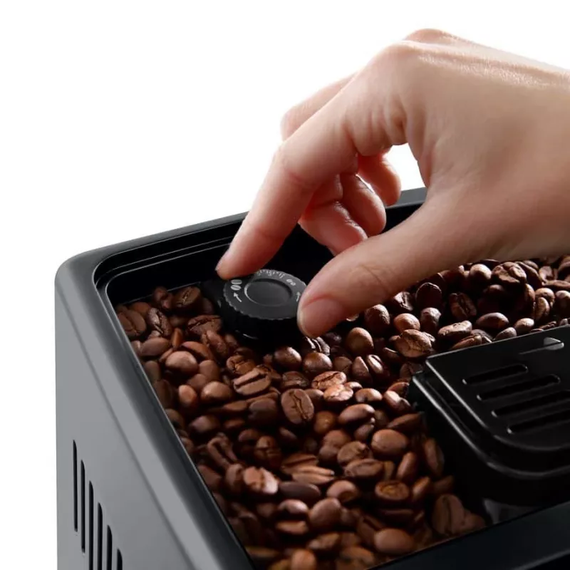 Kombi-Espressomaschine DeLonghi Dinamica Plus ECAM380.85.SB — 1,8 L Wassertank, 300 g Bohnenbehälter, 15 bar