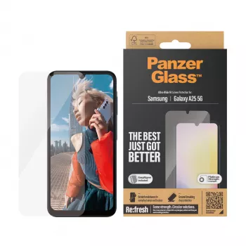 PanzerGlass ® Displayschutzfolie Samsung Galaxy A25 5G | Ultra-Wide Fit mit EasyAligner