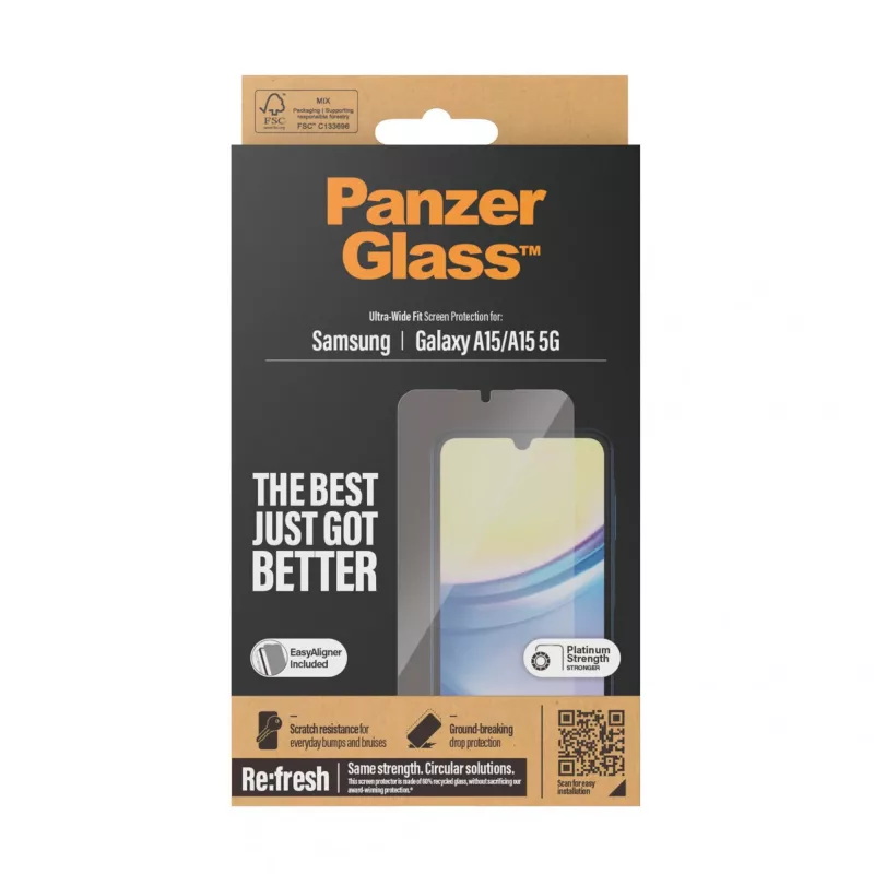 PanzerGlass 7349 Mobiltelefon-Bildschirm-/Rückseitenschutzfolie Transparente Displayschutzfolie Samsung 1 Stk.