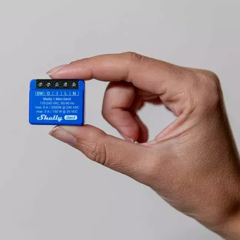 Smart Switch Shelly 1 Mini Gen3 1P Wireless 110-240V