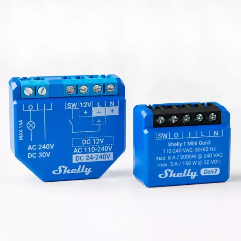 Smart Switch Shelly 1 Mini Gen3 1P Wireless 110-240V