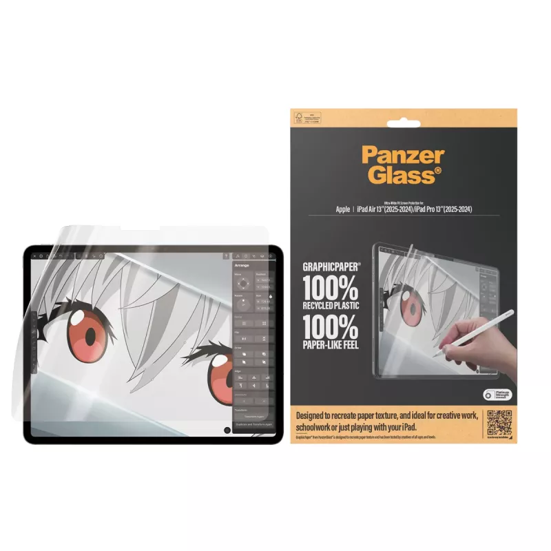PanzerGlass ® GraphicPaper® Schutzfolie iPad Air 13'' (2024-2026) | iPad Pro 13'' (2024-2025) | Ultra-Wide Fit