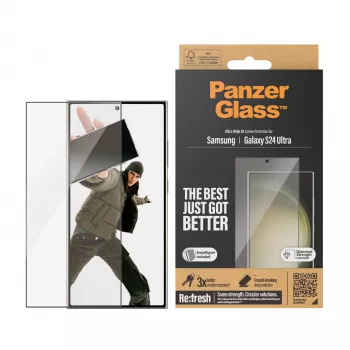 PanzerGlass® Displayschutzfolie Samsung Galaxy S24 Ultra | Ultra-Wide Fit mit EasyAligner