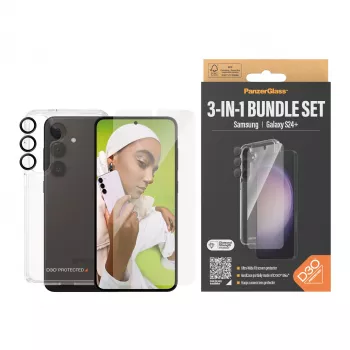 PanzerGlass ® 3-in-1 Schutzpaket Samsung Galaxy S24+ | Ultra-Wide Fit mit EasyAligner
