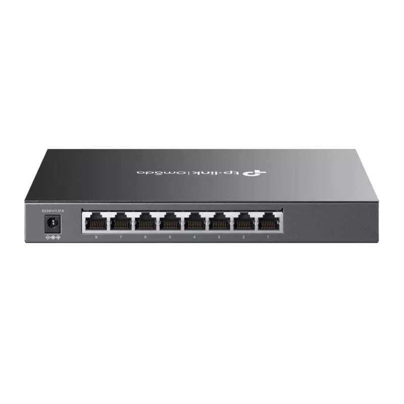 TP-Link Omada 8-Port Gigabit Smart Switch mit 4-Port PoE+, Managed, L2/L2+, Gigabit Ethernet (10/100/1000), Power over Ethernet (PoE), Rack-Montage