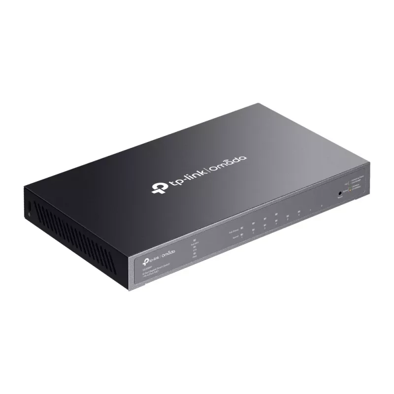 TP-Link Omada 8-Port Gigabit Smart Switch mit 4-Port PoE+, Managed, L2/L2+, Gigabit Ethernet (10/100/1000), Power over Ethernet (PoE), Rack-Montage