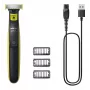 Foliensrasierer Philips Norelco OneBlade QP2724/10 — Foliensrasierer, 1 Klinge, USB-aufladbar, nass & trocken, abwaschbar, 45 Min. Laufzeit, grau/limettengrün