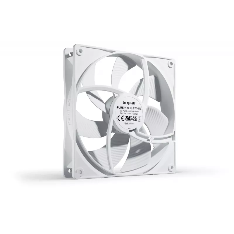 be quiet! Pure Wings 3 140mm PWM Weiß Gehäuselüfter für Computer 14 cm 1 St.