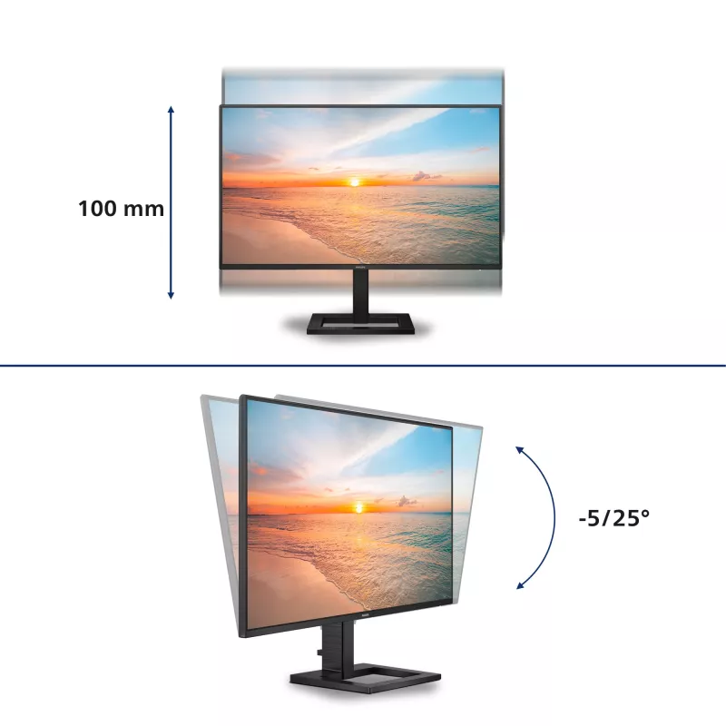 Philips 1000 series 27E1N1600AE/00 Computer-Monitor 68,6 cm (27 Zoll) 2560 x 1440 Pixel Quad HD LCD Schwarz