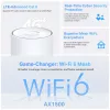 TP-Link 4G+ AX1500 Whole Home Mesh WiFi 6 Gateway, Weiß, Intern, Mesh-Router, 190 m², Dualband (2,4 GHz / 5 GHz), Wi-Fi 6 (802.11ax)