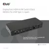 CLUB3D DisplayPort/HDMI KVM-Switch/Dock 4K60Hz für USB Typ-C-Eingänge