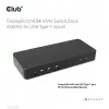 CLUB3D DisplayPort/HDMI KVM-Switch/Dock 4K60Hz für USB Typ-C-Eingänge