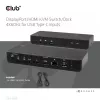 CLUB3D DisplayPort/HDMI KVM-Switch/Dock 4K60Hz für USB Typ-C-Eingänge