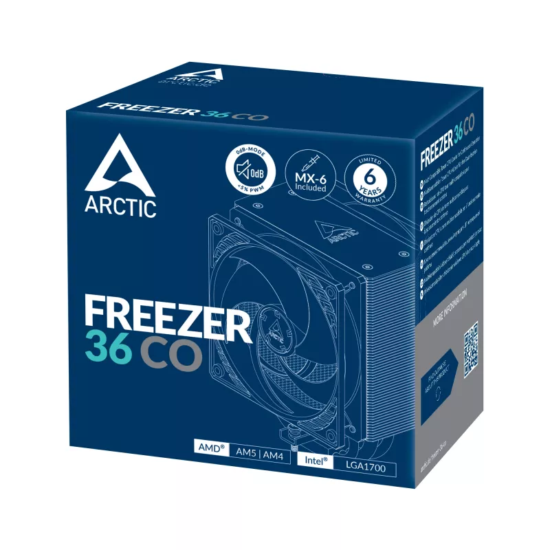ARCTIC Freezer 36 CO Multi Kompatibel Tower CPU Cooler for Continuous Operation