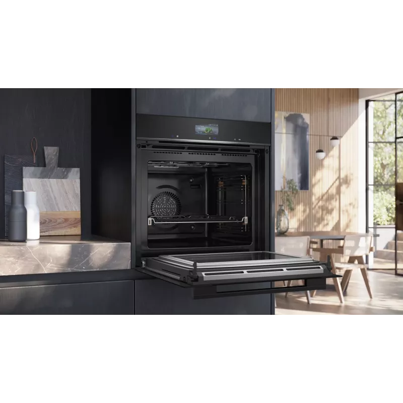 Siemens iQ700 HM776GKB1 Backofen 67 L 3600 W Schwarz