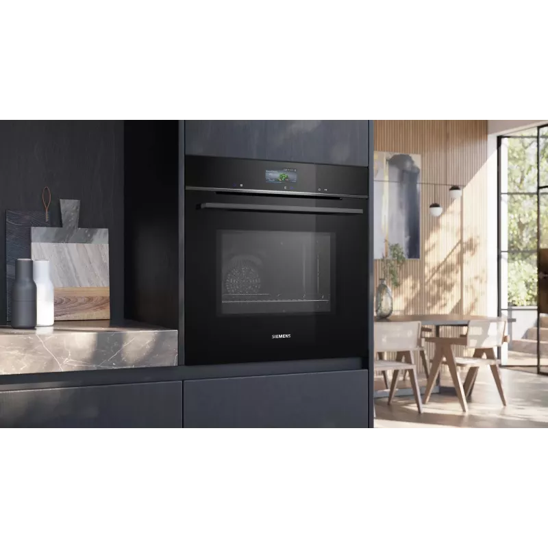 Siemens iQ700 HM776GKB1 Backofen 67 L 3600 W Schwarz