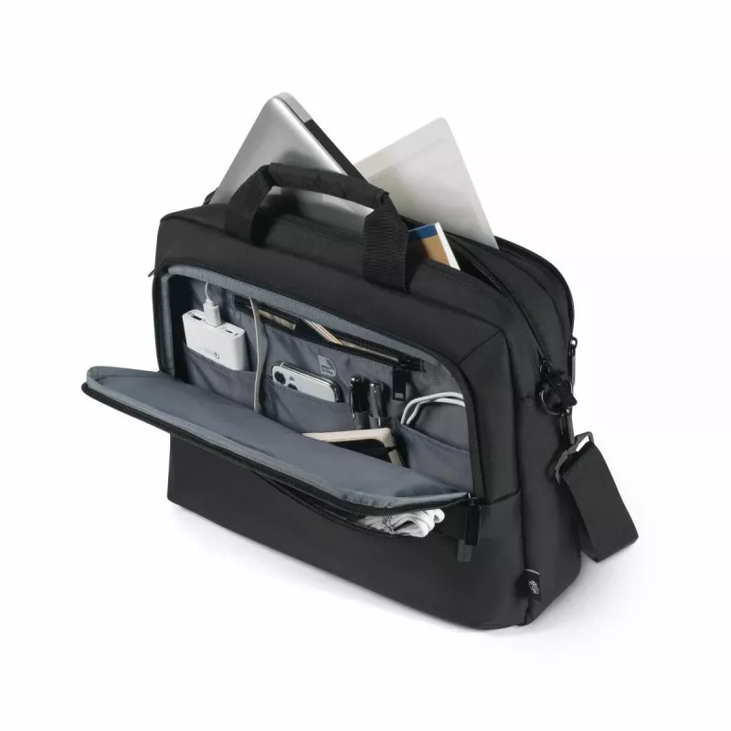 DICOTA Eco Top Traveller Core - 15-17.3in Notebook-Tasche - Schwarz / 300d 100% recyceltes PET-Polyester