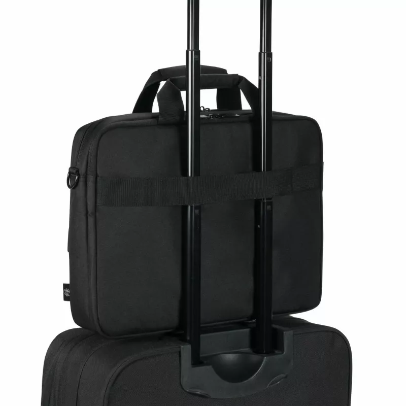 DICOTA Eco Top Traveller Core - 15-17.3in Notebook-Tasche - Schwarz / 300d 100% recyceltes PET-Polyester