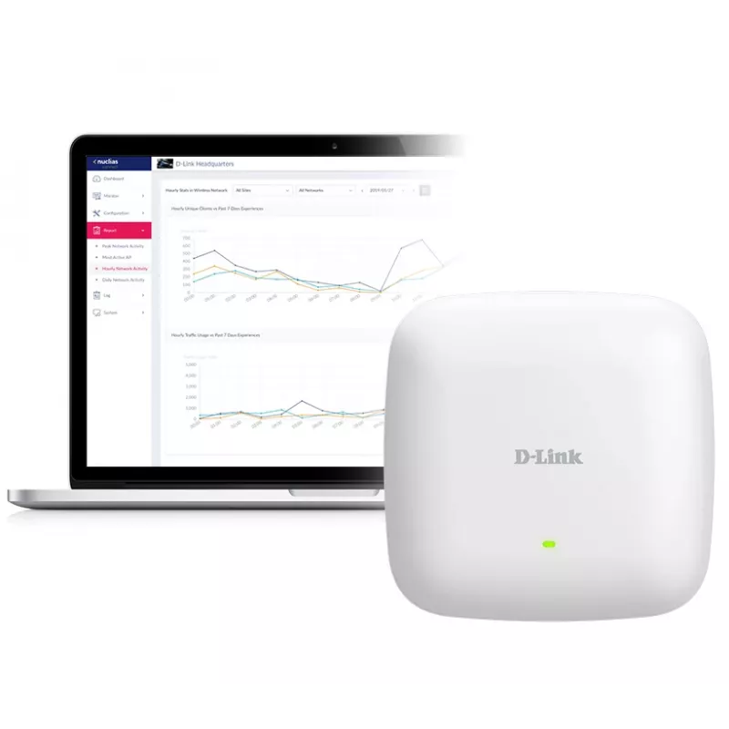 D-Link AX3000 Wi-Fi 6 Dualband-PoE-Access Point, 2.4 GHz, 5 GHz, 3000 Mbit/s, SNMP, SNMPv2, SNMPv3, WEP, WPA, WPA2, WPA3, 10,100,1000,2500 Mbit/s