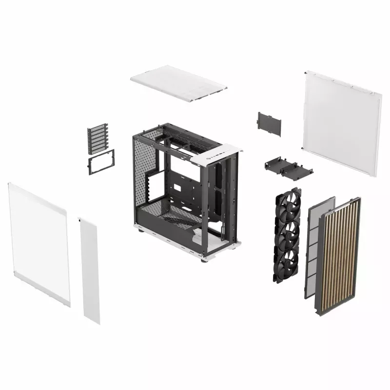 Computergehäuse Fractal Design FD-C-NOR1X-04 Midi Tower Weiß