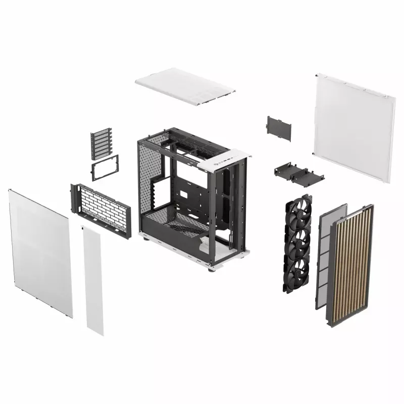 PC-Gehäuse Fractal Design FD-C-NOR1X-03 Midi Tower Weiß