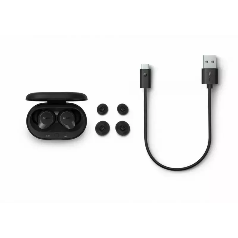 Philips TAT1209BK/00 Kopfhörer/Headset True Wireless Stereo (TWS) In-Ear Telefonate/Musik Bluetooth Schwarz