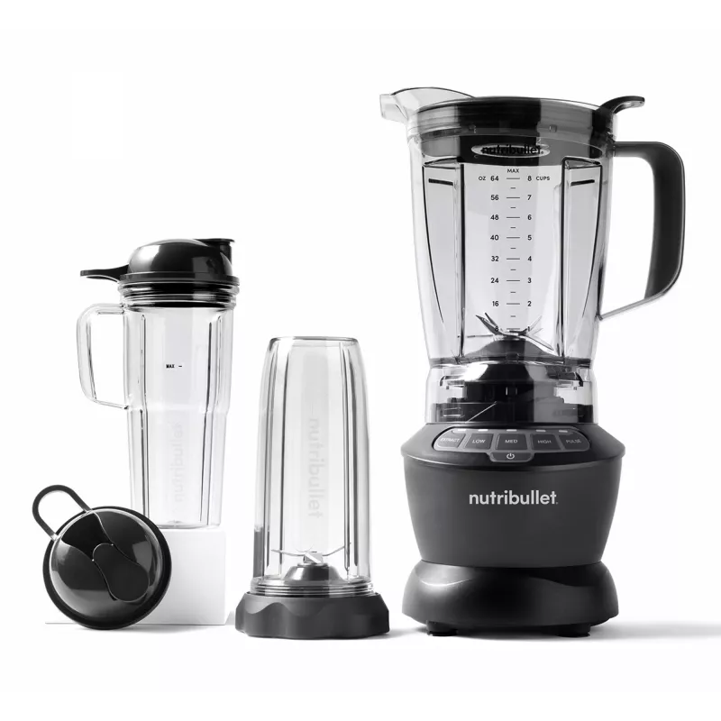 Standmixer NUTRIBULLET NBF500DG — 1,9-L-Kanne, 1200 W, Eiscrush, Silber