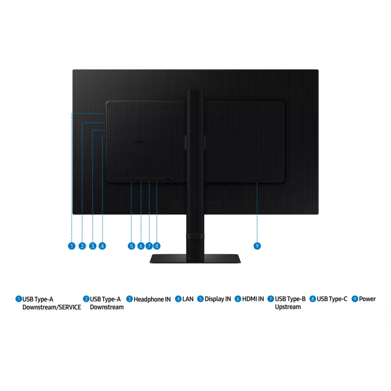 Samsung S80UD Computermonitor 68,6 cm (27 Zoll) 3840 x 2160 Pixel 4K Ultra HD LCD Schwarz