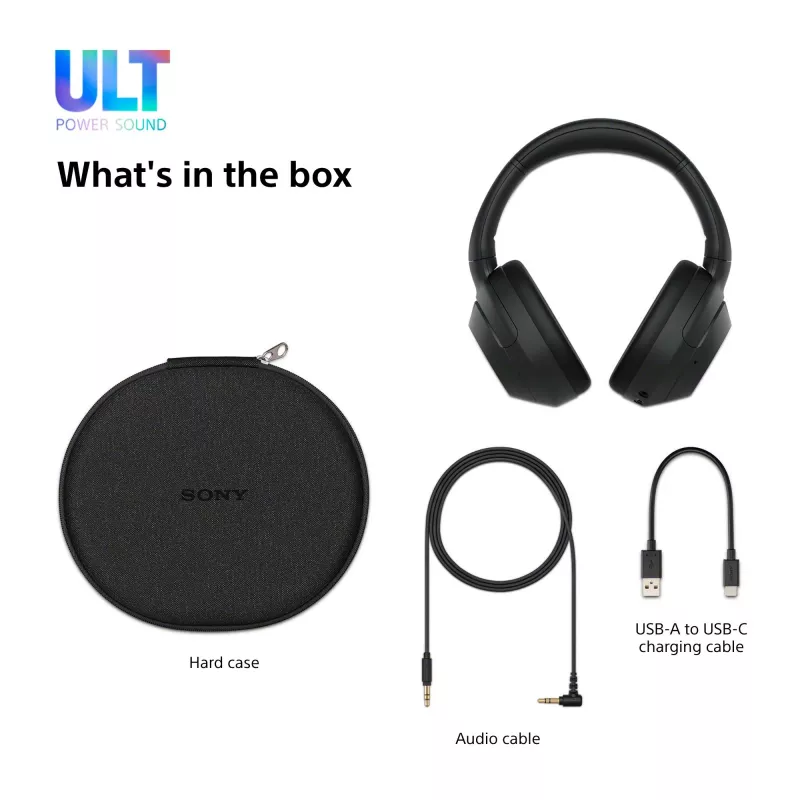 Headset Sony ULT WEAR monaural USB/Bluetooth 5.2, ANC, 30–50 h Akku, 3,5 mm, USB‑C-Ladung, 255 g
