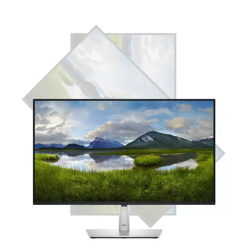 27 Zoll Dell P2725H IPS LCD Monitor — Full HD 1920x1080, 100 Hz, 8 ms, 300 cd/m², USB 3.2 Hub, HDMI, VESA, höhenverstellbar, schwarz