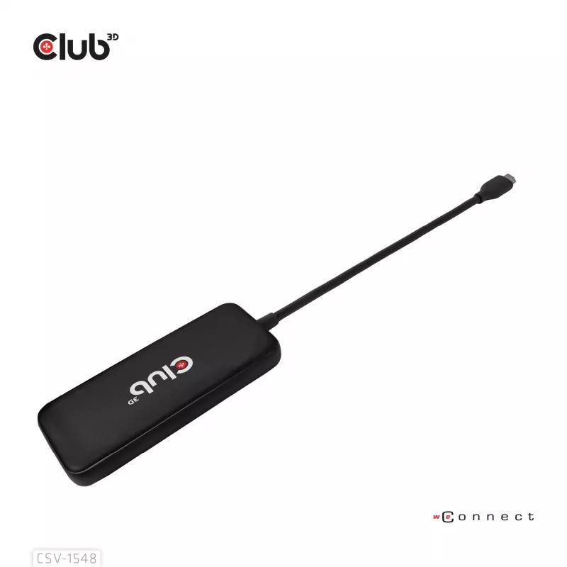 CLUB3D USB Type-C 4-Port 10G Daten-Hub mit PD3.0-Ladung