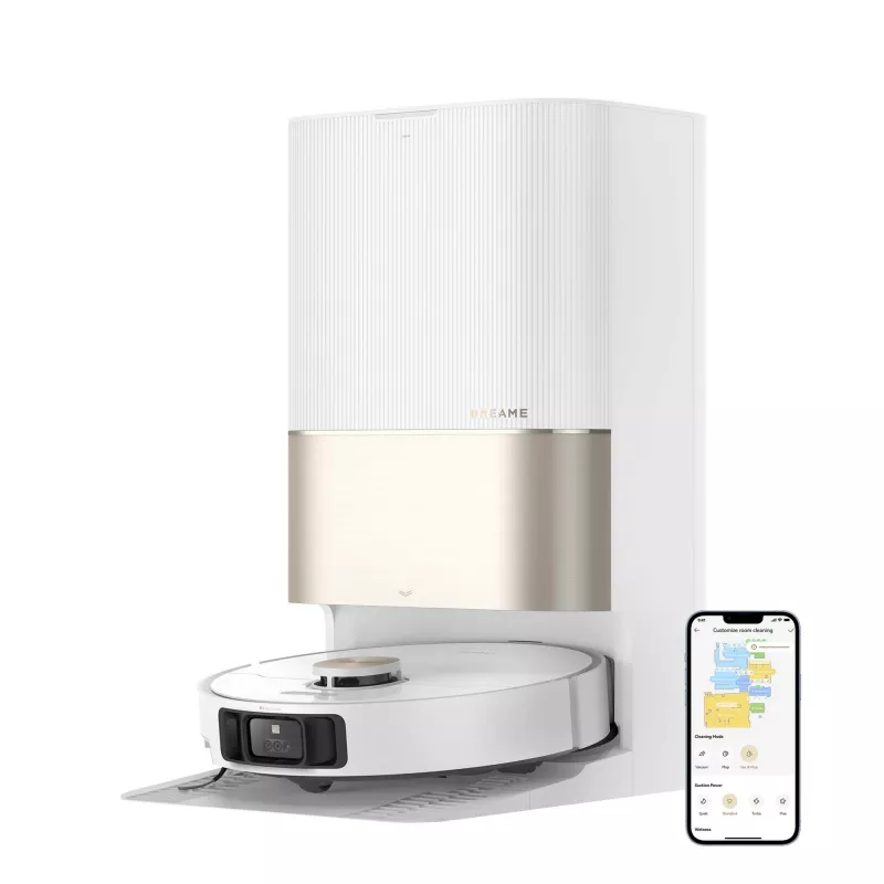 Dreame X40 Ultra Complete, beutellos, Weiß, rund, Staubbeutel, 2 Rad/Räder, 0,3 l
