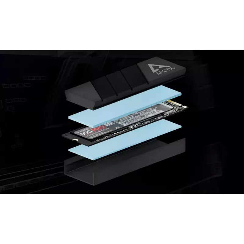 ARCTIC M2 Pro (Schwarz) - SSD-Kühler für M.2-Laufwerke