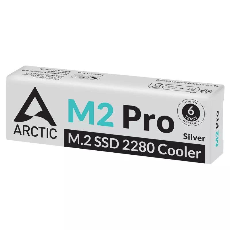 ARCTIC M2 Pro (Silber) - SSD-Kühler für M.2-Laufwerke, Kühlkörper/Radiator, Silber