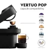 De’Longhi NESPRESSO® Vertuo Pop ENV90.B - Liquorice Schwarz, Kapselkaffeemaschine, 0,56 L, Kaffeekapsel, 1260 W, Schwarz